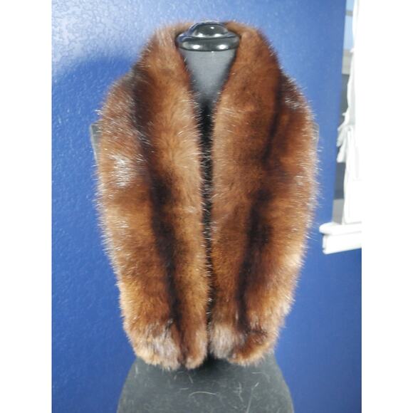 Gorgeous Russian Sable Fur Collar for Coat Jacket scarf wrap - Picture 1 of 4